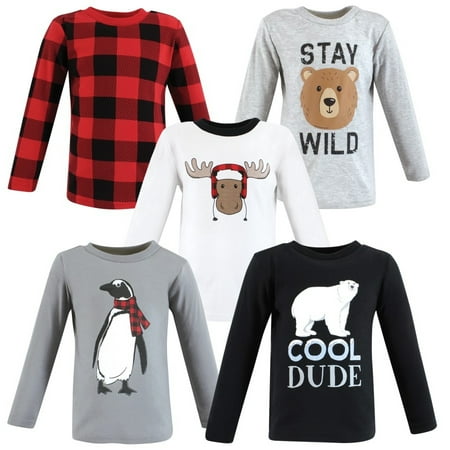Hudson Baby Infant and Toddler Boy Long Sleeve T-Shirts Winter Penguin Moose 3 Toddler
Hudson Baby Infant and Toddler Boy Long Sleeve T-Shirts Winter Penguin Moose 3 Toddler