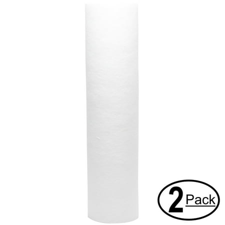 

2-Pack Replacement for Liquagen n/a Polypropylene Sediment Filter - Universal 10-inch 5-Micron Cartridge for LIQUAGEN PREMIUM 3-STAGE Reverse Osmosis System - Denali Pure Brand