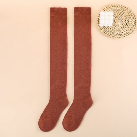 Idoravan Socks Clearance Women Gifts Solid Knee-high Socks Casual Winter Warm Cotton Socks Knit Soft Lengthened Socks
Idoravan Socks Clearance Women Gifts Solid Knee-high Socks Casual Winter Warm Cotton Socks Knit Soft Lengthened Socks
