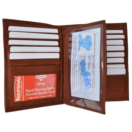 rfid blocking bifold hipster multi credit card id holder wallet premium leather rfid 5502 (c) burgundy