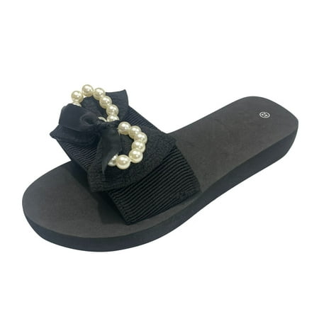Mackneog Women Pearl Flat Beach Slippers Flip Sandals Flip Flop Sandals Slippers Flat Open Toe Slippers Summer Casual Sandals Bathroom Beach Slippers Black
Mackneog Women Pearl Flat Beach Slippers Flip Sandals Flip Flop Sandals Slippers Flat Open Toe Slippers Summer Casual Sandals Bathroom Beach Slippers Black