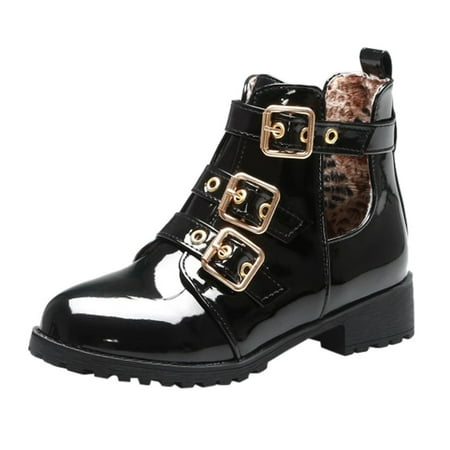 EQWLJWE 2022 Booties for Women s Fashion Trend Wild Belt Buckle Patent Leather Flat Heel Boots Deals Discount Clearance
EQWLJWE 2022 Booties for Women s Fashion Trend Wild Belt Buckle Patent Leather Flat Heel Boots Deals Discount Clearance
