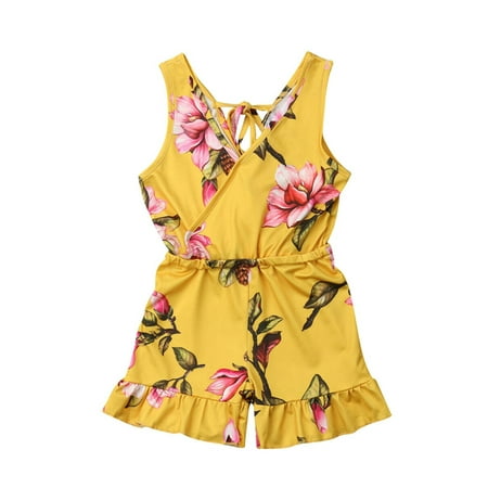 Gwiyeopda Toddler Kid Baby Girl Flower Romper Jumpsuit Sunsuit Shorts Outfit 1-6 Years 
Gwiyeopda Toddler Kid Baby Girl Flower Romper Jumpsuit Sunsuit Shorts Outfit 1-6 Years