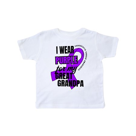 Inktastic I Wear Purple For My Great Grandpa Pancreatic Cancer Awareness Gift Toddler Boy or Toddler Girl T-Shirt
Inktastic I Wear Purple For My Great Grandpa Pancreatic Cancer Awareness Gift Toddler Boy or Toddler Girl T-Shirt