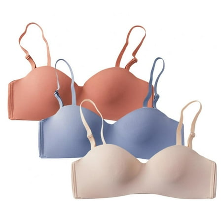 3pcs Women Bralette 1/2 Cup Bra Back Closure Bra Adjustable Strap Bra Strapless Bra Wire Free Bra Thin Mold Cup Bra Two Wear Bra Female Summer Thin Bra Dress Wild Bra
3pcs Women Bralette 1/2 Cup Bra Back Closure Bra Adjustable Strap Bra Strapless Bra Wire Free Bra Thin Mold Cup Bra Two Wear Bra Female Summer Thin Bra Dress Wild Bra