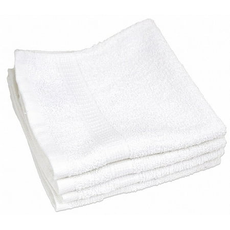 R & R Textile Wash Cloth 13x13 In White PK12 X03120 X03120 ZO-G3331815