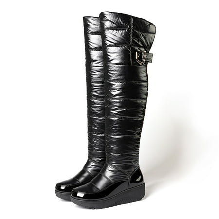 Fashion Wide Calf Over-the-knee Snow Boots Winter Warm Plush Non-slip Snow Shoes Women‘s Footwear
Fashion Wide Calf Over-the-knee Snow Boots Winter Warm Plush Non-slip Snow Shoes Women‘s Footwear