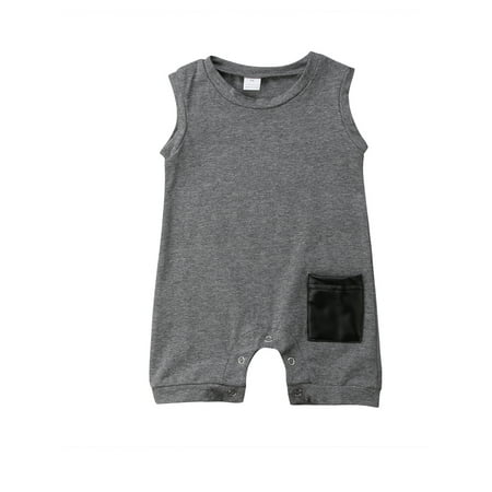 Licupiee Cute Toddler Baby Boys Girl Cotton Romper Sleeveless Jumpsuit Pocket Patchwork Outfits Kids Clothes Sunsuit
Licupiee Cute Toddler Baby Boys Girl Cotton Romper Sleeveless Jumpsuit Pocket Patchwork Outfits Kids Clothes Sunsuit