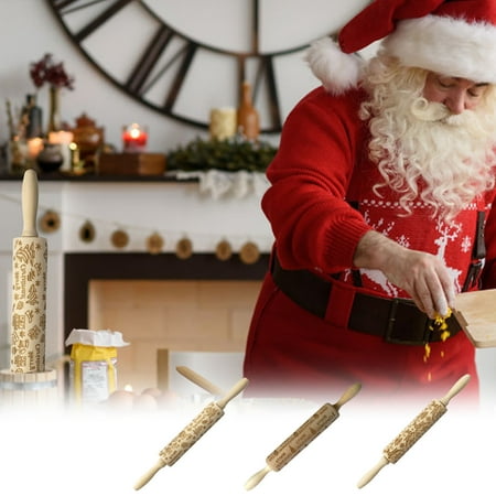 CHGBMOK Christmas Rolling Pin Engraved Carved Wood Embossed Rolling Pin Kitchen Tool On Clearance
CHGBMOK Christmas Rolling Pin Engraved Carved Wood Embossed Rolling Pin Kitchen Tool On Clearance