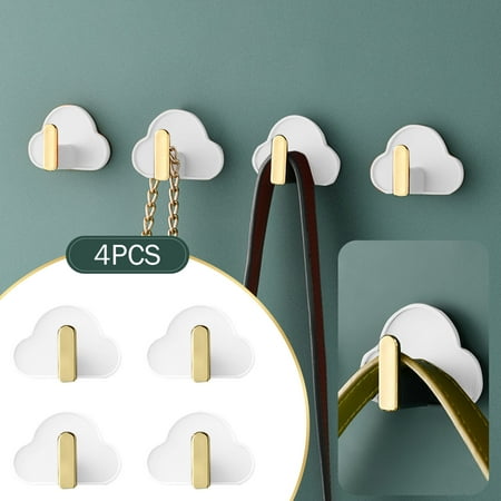 Yutnsbel 4 Hooks Creative Adhesive Hook Door Hook Towel Hook Wall Hook Bathroom Towel Hook Kitchen Key Clothes Organizer
Yutnsbel 4 Hooks Creative Adhesive Hook Door Hook Towel Hook Wall Hook Bathroom Towel Hook Kitchen Key Clothes Organizer