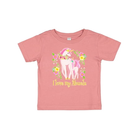 Inktastic I Love My Abuela Unicorn with Pink and Yellow Flowers Gift Baby Boy or Baby Girl T-Shirt
Inktastic I Love My Abuela Unicorn with Pink and Yellow Flowers Gift Baby Boy or Baby Girl T-Shirt