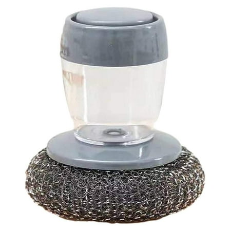 Soap Dispensing Palm Brush Automatic Liquid Adding Steel Wire Ball Brush Cleaning Brush for Kitchen Tool
Soap Dispensing Palm Brush Automatic Liquid Adding Steel Wire Ball Brush Cleaning Brush for Kitchen Tool