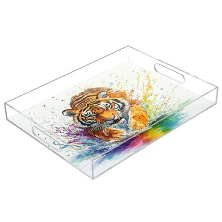 Acrylic Tray 15.7*11.8*1.9 Inch Transparent Tray Food Tray Tea Cup Tray Serving Trays Cosmetics Storage Kitchen Table Bathroom Sundry Storage Rainbow Cute Tiger
Acrylic Tray 15.7*11.8*1.9 Inch Transparent Tray Food Tray Tea Cup Tray Serving Trays Cosmetics Storage Kitchen Table Bathroom Sundry Storage Rainbow Cute Tiger
