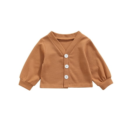 Yinyinxull Kid Baby Girls Cotton Cardigan Long Sleeve V Neck Sweater Button Coat Warm Outwear Coffee 2-3 Years
Yinyinxull Kid Baby Girls Cotton Cardigan Long Sleeve V Neck Sweater Button Coat Warm Outwear Coffee 2-3 Years