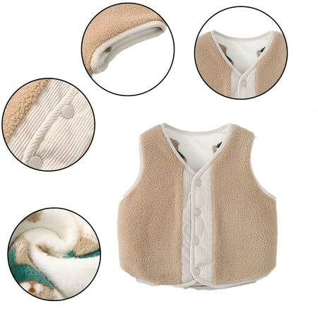 Godderr Newborn Baby Warm Vest Jacket for Girls Boys Winter Vest for Toddler Fleece Sleeveless Jacket Outerwear Lightweight Vests for 9M-5Y
Godderr Newborn Baby Warm Vest Jacket for Girls Boys Winter Vest for Toddler Fleece Sleeveless Jacket Outerwear Lightweight Vests for 9M-5Y