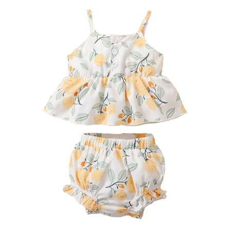 Kucnuzki 9 Months Baby Girl Summer Outfits Shorts Sets 12 Months Sling Sweet Peony Prints Cozy Camisole Tops Elastic Lace Trims Brief Shorts 2PCS Set White
Kucnuzki 9 Months Baby Girl Summer Outfits Shorts Sets 12 Months Sling Sweet Peony Prints Cozy Camisole Tops Elastic Lace Trims Brief Shorts 2PCS Set White
