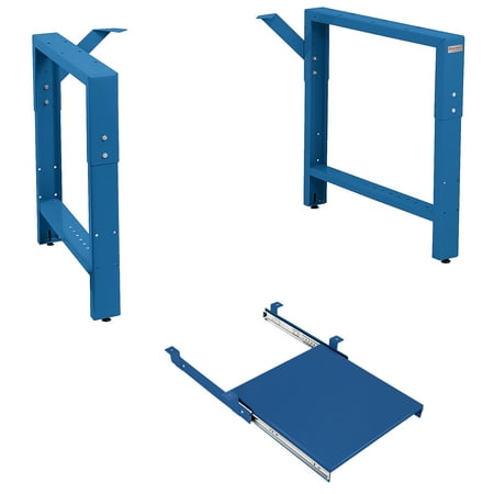 Garage Workbench Table Frame 20 Depth and Pullout Shelf kit - Height Adjustable 29 to 35 - Blue
Garage Workbench Table Frame 20 Depth and Pullout Shelf kit - Height Adjustable 29 to 35 - Blue