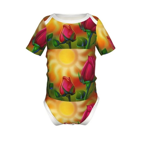 Yiaed Rose Psychedelic Print Infant Climbing Short Sleeve Onesie One-Piece Baby Bodysuit Clothes 0-12 Months -6 Months
Yiaed Rose Psychedelic Print Infant Climbing Short Sleeve Onesie One-Piece Baby Bodysuit Clothes 0-12 Months -6 Months