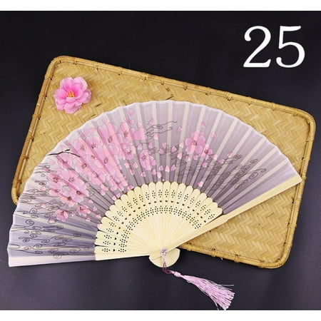 4 Pieces Hand Fan Chinese Flower Fabric Bamboo Fan Folding Fan with Tassel Decoration Favor for Summer Party Wedding R 23*3*2.5CM
4 Pieces Hand Fan Chinese Flower Fabric Bamboo Fan Folding Fan with Tassel Decoration Favor for Summer Party Wedding R 23*3*2.5CM