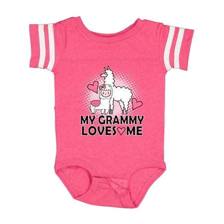 Inktastic Grammy Loves Me Llama Gift Baby Girl Bodysuit