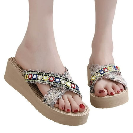 Aayomet Slippers for Women Slippers Shoes Slope Heel Lens Shoes Thick soled Women s Beach Fashion Lacework Women s slipper Black 7.5
Aayomet Slippers for Women Slippers Shoes Slope Heel Lens Shoes Thick soled Women s Beach Fashion Lacework Women s slipper Black 7.5