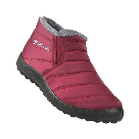 ZXHACSJ Womens Snow Boots Winter Warm Booties Lined Anti-Slip Boots Outdoor Slip On Waterproof Booties Comfortable Warm Shoes Hot Pink 40
ZXHACSJ Womens Snow Boots Winter Warm Booties Lined Anti-Slip Boots Outdoor Slip On Waterproof Booties Comfortable Warm Shoes Hot Pink 40