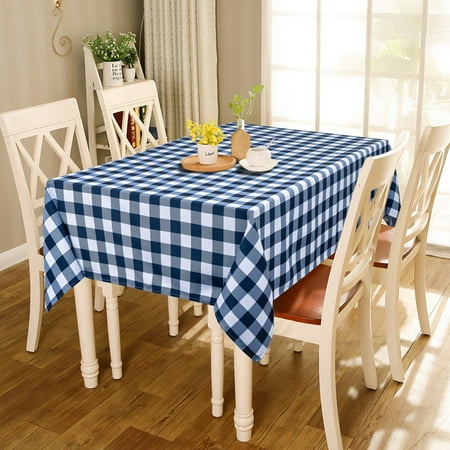 Buffalo Check Tablecloth Square 52 x52 -Washable and Stain Resistant Gingham Tablecloth Great for Outdoor Picnic Parties Kitchen and Holiday Dinner Navy Blue 
Buffalo Check Tablecloth Square 52 x52 -Washable and Stain Resistant Gingham Tablecloth Great for Outdoor Picnic Parties Kitchen and Holiday Dinner Navy Blue