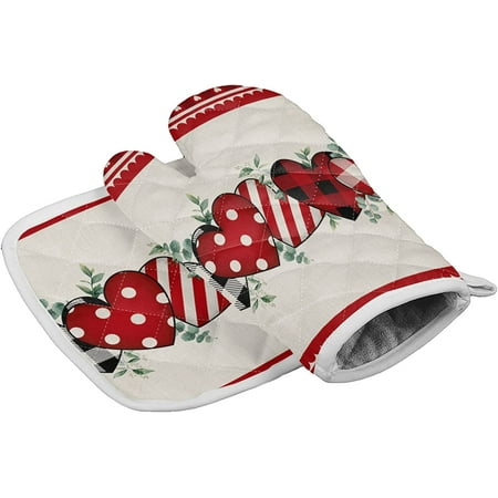 Colorful Love Hearts Oven Mitts and Pot Holders Premium Insulation Ideal for Handling Hot Kitchenware Hot Pads Potholders for BBQ Cooking Baking Grilling Rustic Style Eucalyptus Leav
Colorful Love Hearts Oven Mitts and Pot Holders Premium Insulation Ideal for Handling Hot Kitchenware Hot Pads Potholders for BBQ Cooking Baking Grilling Rustic Style Eucalyptus Leav
