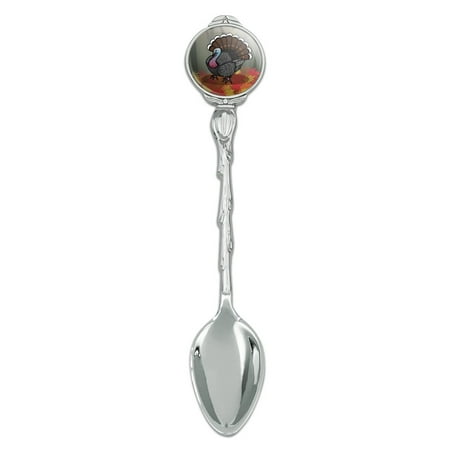 Turkey Thanksgiving Autumn Novelty Collectible Demitasse Tea Coffee Spoon
