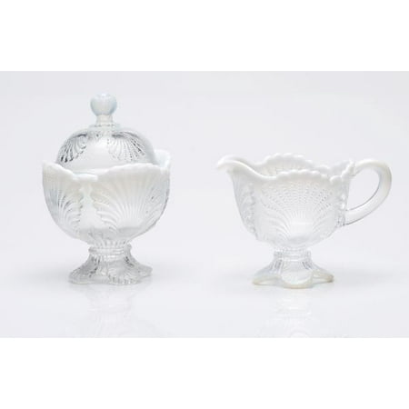 Mosser Glass Shell Opal Creamer in Crystal