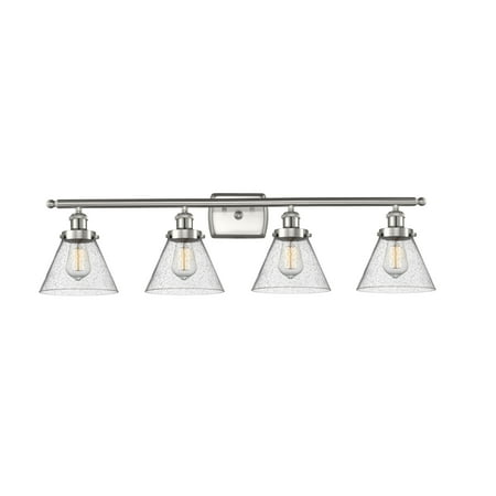 Innovations Lighting 916-4W-11-38 Cone Vanity Cone 4 Light 38 Wide Vanity Light - Nickel
Innovations Lighting 916-4W-11-38 Cone Vanity Cone 4 Light 38 Wide Vanity Light - Nickel