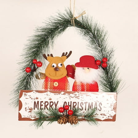

Tagold Christmas Decoration Pendant Flocking Old Snowman Deer Decoration House Pendant Christmas Creative Gifts for Kids Families Fall Home Indoor Outdoor Decor