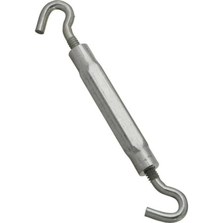 3PK National 3/16 In. x 5-1/2 In. Zinc Hook Turnbuckle