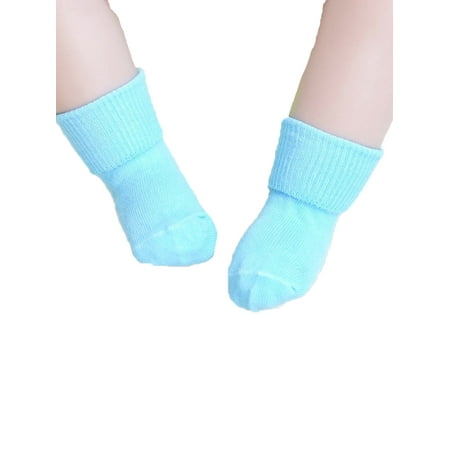 Xingqing Baby Boys Girls Warm Socks Cute Non-Slip Socks Solid Candy Color Socks M