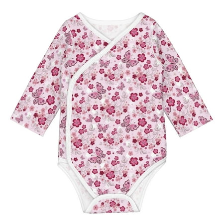 Matuu Flower Butterfly for Baby Long-Sleeve Bodysuit Soft Cotton Comfortable and Breathable Perfect for Newborns and Infants
Matuu Flower Butterfly for Baby Long-Sleeve Bodysuit Soft Cotton Comfortable and Breathable Perfect for Newborns and Infants