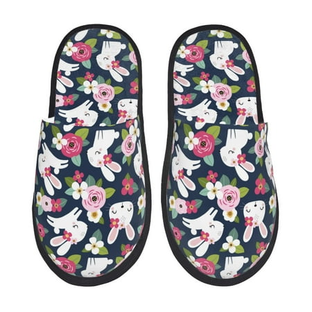 Rateoe Rabbit And Rose Pattern Fuzzy Slippers Fuzzy Soft House Slippers Plush Furry Warm Cozy Open Toe Fluffy Home Shoes-Large
Rateoe Rabbit And Rose Pattern Fuzzy Slippers Fuzzy Soft House Slippers Plush Furry Warm Cozy Open Toe Fluffy Home Shoes-Large