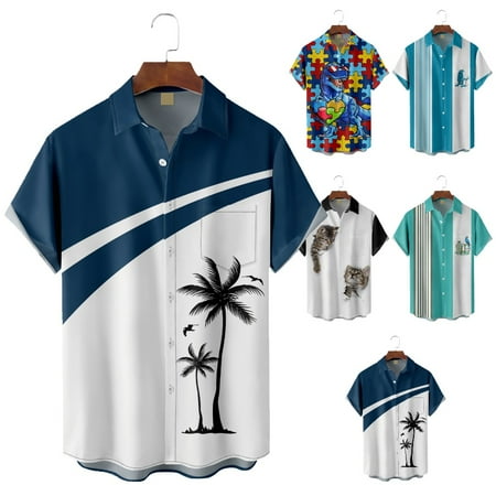 Men s and Big Men s Collared Button Down Tee Shirts with Breast Pocket Slim-Fit Blouses Up to 8XL
Men s and Big Men s Collared Button Down Tee Shirts with Breast Pocket Slim-Fit Blouses Up to 8XL