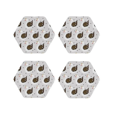 Pofeuu Cute Swan Print Coasters for Drinks 4Pack PU Leather Coasters Bar Drink Coasters for Tabletop Protection Furniture from Damage-Hexagon
Pofeuu Cute Swan Print Coasters for Drinks 4Pack PU Leather Coasters Bar Drink Coasters for Tabletop Protection Furniture from Damage-Hexagon