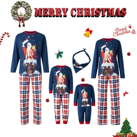 Christmas Family Matching Pajamas Set Santa Print Tops Plaid Pants Xmas PJs Holiday Loungewear Sleepwear Jammies Set
Christmas Family Matching Pajamas Set Santa Print Tops Plaid Pants Xmas PJs Holiday Loungewear Sleepwear Jammies Set