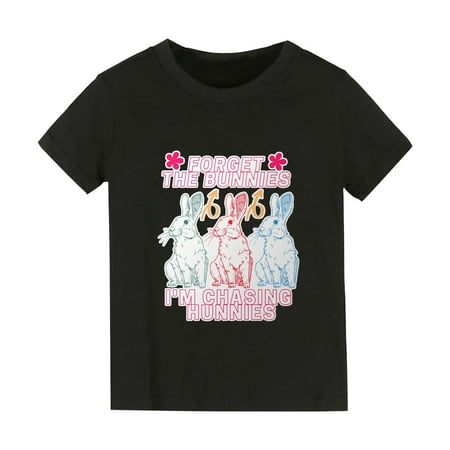 B91xZ Girls Fashion Summer Solid Color Cartoon Rabbit Print I AM CHASINGS HUNNEY Boys And Girls Tops Short Sleeved T Shirts Sizes 8-10 Years
B91xZ Girls Fashion Summer Solid Color Cartoon Rabbit Print I AM CHASINGS HUNNEY Boys And Girls Tops Short Sleeved T Shirts Sizes 8-10 Years