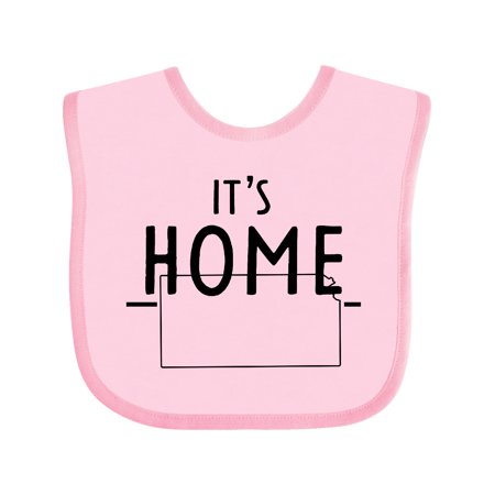 Inktastic It s Home- State of Kansas Outline Gift Baby Boy or Baby Girl Bib