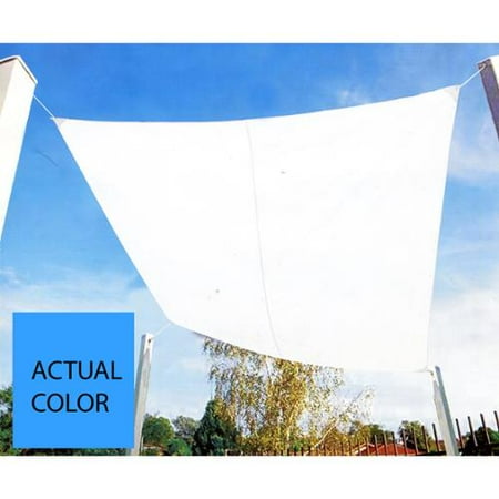 9.75' Bright Sky Blue Square Outdoor Patio Sun Shade Tarp