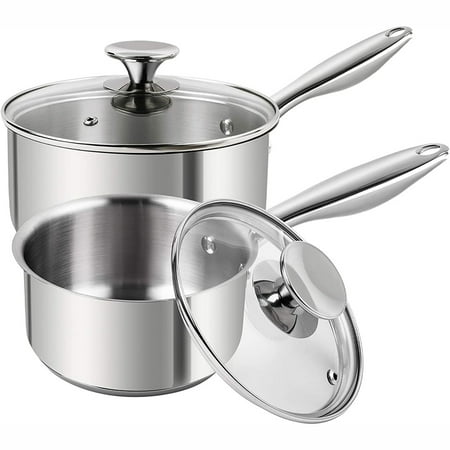 1Qt & 2Qt stainless steel sauce pan set 2 piece premium sauce pan set German technology stainless steel sauce pan set 18/10 stainless steel induction compatible sauce pans.
1Qt & 2Qt stainless steel sauce pan set 2 piece premium sauce pan set German technology stainless steel sauce pan set 18/10 stainless steel induction compatible sauce pans.