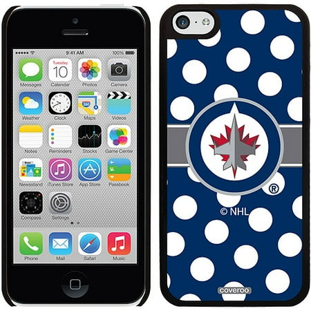 Winnipeg Jets Polka Dots Design on iPhone 5c Thinshield Snap-On Case by Coveroo
