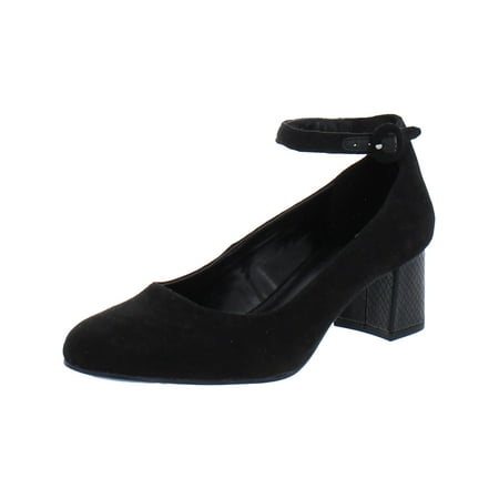 Bandolino Womens Faux Suede Round Toe Ankle Strap
