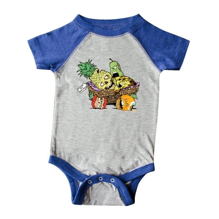 Inktastic Zombie Fruit Gift Basket Gift Baby Boy or Baby Girl Bodysuit