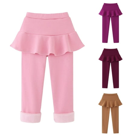 URMAGIC Little Girls Elastic Waist Fleece Lined Leggings with Ruffle Tutu Skirt 3-11 Years
URMAGIC Little Girls Elastic Waist Fleece Lined Leggings with Ruffle Tutu Skirt 3-11 Years
