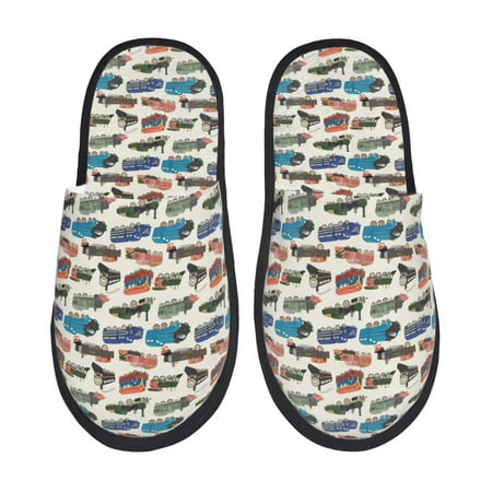 Sigee Train for Cozy Furry Slippers Super Soft Indoor and Outdoor Use Non-Slip Sole Slip On House Slippers-Medium
Sigee Train for Cozy Furry Slippers Super Soft Indoor and Outdoor Use Non-Slip Sole Slip On House Slippers-Medium