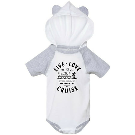 Inktastic Live Love Cruise Gift Baby Boy or Baby Girl Bodysuit