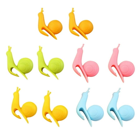Pompotops 10pcs Cute Snail Shape Silicone Tea Bag Holder Cup Mug Candy Colors Gift Set
Pompotops 10pcs Cute Snail Shape Silicone Tea Bag Holder Cup Mug Candy Colors Gift Set